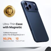 Husa pentru iPhone 17 Pro - Torras SlimFit MagSafe Series - Navy Blue