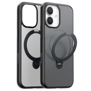 Husa pentru iPhone 17 - Torras Ostand Spin MagSafe Series - Black