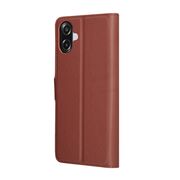 Husa pentru Samsung Galaxy A07 4G tip carte cu inchidere magnetica, compartimente pentru carduri si functie stand, maro