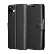 Husa pentru Samsung Galaxy A07 4G tip carte cu inchidere magnetica, compartimente pentru carduri si functie stand, negru
