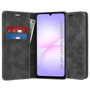 Husa tip carte pentru Samsung Galaxy A07 4G Retro Business cu inchidere magnetica, negru