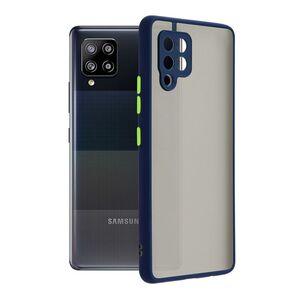 Husa pentru Samsung Galaxy A42 5G Colored Buttons, dark blue