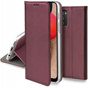 Husa pentru Samsung Galaxy A02s LiteCase Wallet tip carte, burgundy