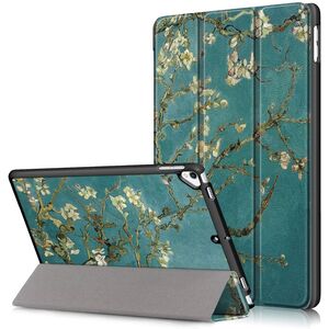 Husa iPad 10.2 inch 9/8/7 2021/2020/2019 cu functie wake-up/sleep, trifold, dark green