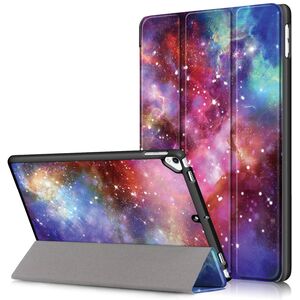 Husa iPad 10.2 inch 9/8/7 2021/2020/2019 cu functie wake-up/sleep, trifold, galaxy