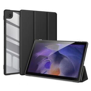 Husa pentru Samsung Galaxy Tab A8 10.5 2021 X200, X205 Dux Ducis Toby Armor Flip Smart Case, functie stand, negru