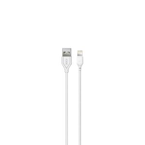 Cablu de incarcare iPhone USB - Lightning 1,0 m 2,1A XO, alb