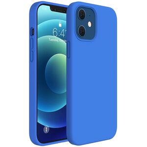 Husa pentru iPhone 12, 12 Pro Liquid Silicone, sky blue