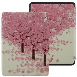 Husa pentru Kindle Paperwhite 2021 6.8 inch Procase ultra-light, pink leaves