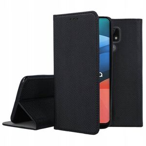 Husa Motorola Moto E7 Wallet tip carte, negru