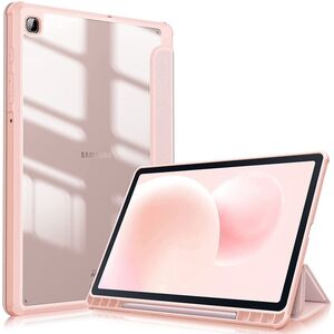 Husa pentru Samsung Galaxy Tab S6 Lite 10.4 P610 P615 functie stand, suport S-Pen, rose gold