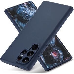Husa Samsung Galaxy S22 Ultra Liquid Silicone, navy blue