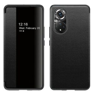 Husa pentru Huawei Nova 9 Smart View Flip Case, Mirror Plating Full Body 360, negru