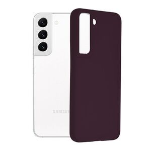 Husa samsung galaxy s22, soft edge silicone, techsuit - plum violet