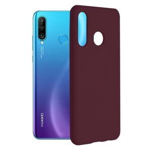 Husa huawei p30 lite din silicon moale, techsuit soft edge - plum violet