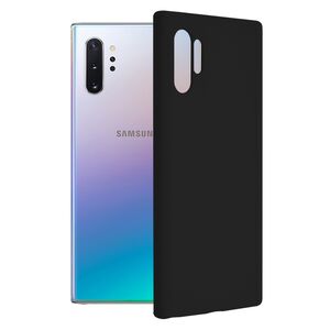 Husa samsung galaxy note 10 plus din silicon moale, techsuit soft edge - negru