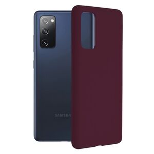 Husa samsung galaxy s20 fe din silicon moale, techsuit soft edge - plum violet