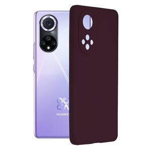 Husa huawei nova 9 / honor 50 din silicon moale, techsuit soft edge - plum violet
