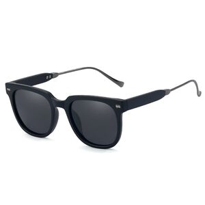Ochelari de soare cu protectie UV unisex Techsuit, negru mat, MM95837