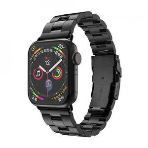 Curea Watchband (W036) - Apple Watch 1 / 2 / 3 / 4 / 5 / 6 / 7 / 8 / SE (38mm / 40 mm / 41 mm), negru