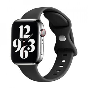 Curea Apple Watch 1 / 2 / 3 / 4 / 5 / 6 / 7 / 8 / SE / Ultra (42 mm / 44 mm / 45 mm / 49 mm)  Techsuit, negru