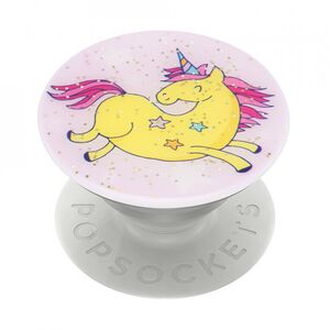 Popsockets original, suport cu diverse functii - jumping unicorn glitter