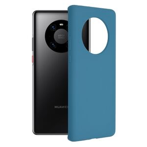 Husa huawei mate 40 pro din silicon moale, techsuit soft edge - denim blue