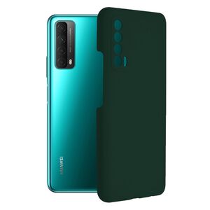 Husa huawei p smart 2021 din silicon moale, techsuit soft edge - dark green