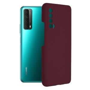 Husa huawei p smart 2021 din silicon moale, techsuit soft edge - plum violet