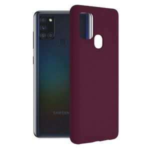 Husa samsung galaxy a21s din silicon moale, techsuit soft edge - plum violet