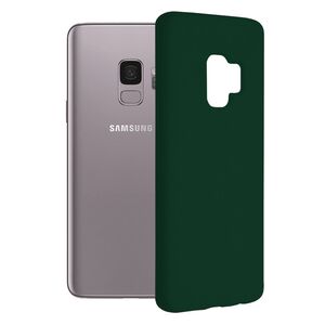 Husa samsung galaxy s9 plus din silicon moale, techsuit soft edge - dark green