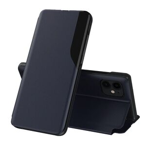 Husa iPhone 11 Eco Leather View Flip Tip Carte - Albastru