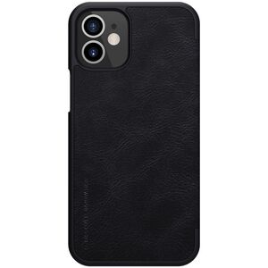 Husa iphone 12 mini, qin leather case, nillkin - negru