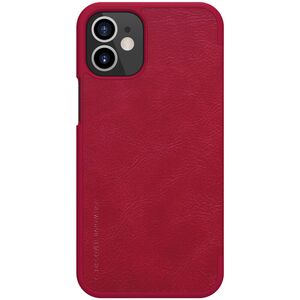 Husa iphone 12 mini, qin leather case, nillkin - rosu
