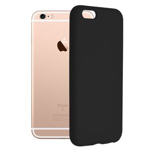 Husa iphone 6 / 6s din silicon moale, techsuit soft edge - negru