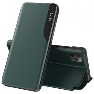 Husa iPhone 13 Pro Max Eco Leather View flip tip carte - verde