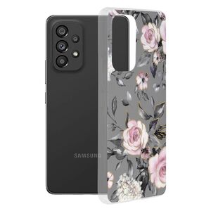 Husa samsung galaxy a53 5g marble series, techsuit - bloom of ruth gray
