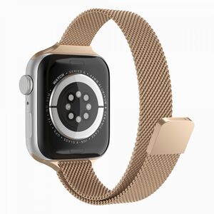 Curea Apple Watch 1 / 2 / 3 / 4 / 5 / 6 / 7 / 8 / SE / Ultra (42 mm / 44 mm / 45 mm / 49 mm) Techsuit, auriu, W034