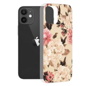 Husa iphone 12 marble series, techsuit - mary berry nude