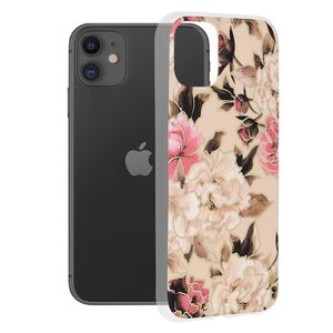 Husa iphone 11 marble series, techsuit - mary berry nude