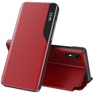 Husa iPhone XR Eco Leather View Flip Tip Carte - Rosu