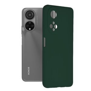 Husa honor x7 din silicon moale, techsuit soft edge - verde inchis