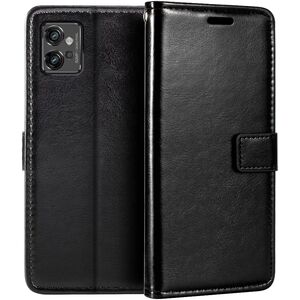 Husa pentru Motorola Moto G32 Wallet tip carte, negru