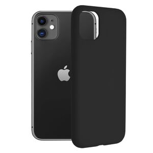 Husa iphone 11 din silicon moale, techsuit soft edge - negru