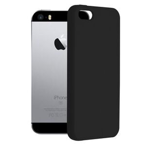 Husa iphone 5 / 5s din silicon moale, techsuit soft edge - negru