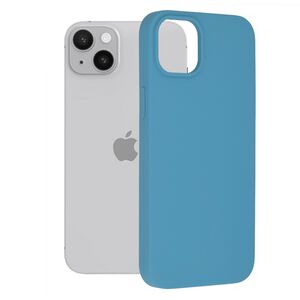 Husa samsung galaxy iphone 14 plus din silicon moale, techsuit soft edge - denim blue