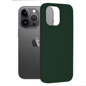 Husa samsung galaxy iphone 14 pro max din silicon moale, techsuit soft edge - verde
