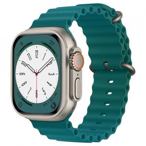 Curea Apple Watch 1 / 2 / 3 / 4 / 5 / 6 / 7 / 8 / SE / Ultra (42 mm / 44 mm / 45 mm / 49 mm) Techsuit, W038, office green