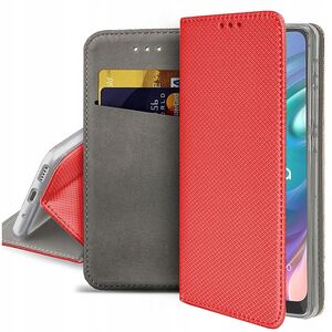 Husa pentru Motorola Moto G42 Wallet tip carte, rosu