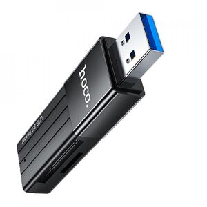 Cititor carduri memorie MicroSD, SD Hoco HB20, USB 3.0, negru